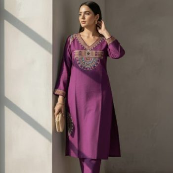 Premium Cotton Onion Colour Kurti 3 Pics